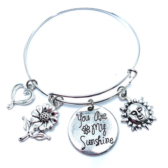You Are My Sunshine Bracelet May Be Personalized - Picture 2 of 7